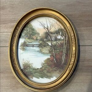 Watercolor framed artwork